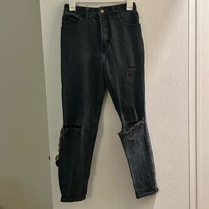 Vintage Guess Charcoal Distressed Jeans
